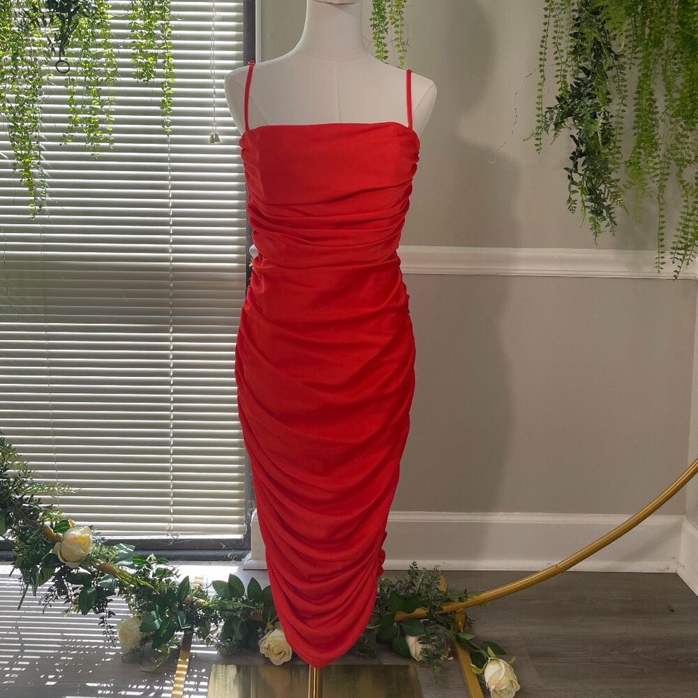 Nookie | Cooper Midi Dress in Tangerine